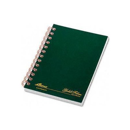 AMPAD CORPORATION Gold Fibre¬Æ Personal Notebook, College Rule, 5x7, Classic Green, 100 Sheets AMP20801